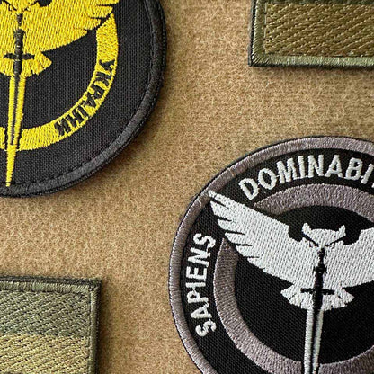 Ukrainian Morale Patch Main Intelligence Directorate(GUR MOU) Badge Hook * 4 pcs