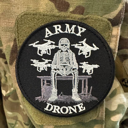 Ukrainische Armee Aufnäher Drohnenbediener "Armee Drohne" Taktisches Abzeichen Klett