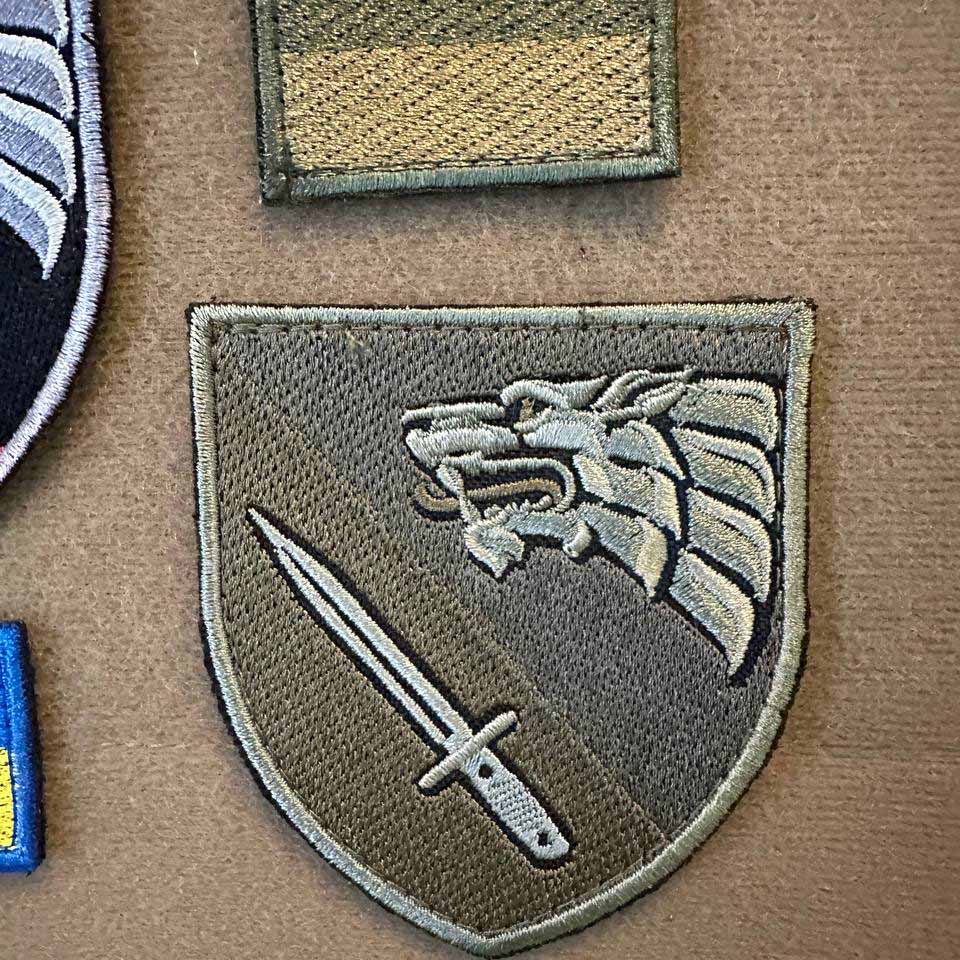 Ukrainian Morale Patch 4th Separate Ranger Regiment Tactical Badge Hook * 4 pcs