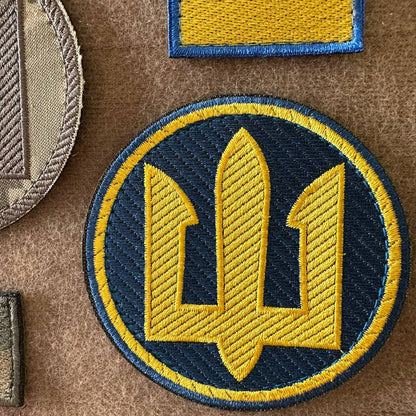 Ukrainian Morale Patches Marines of Ukraine Tactical Badge Hook Set * 4 pcs