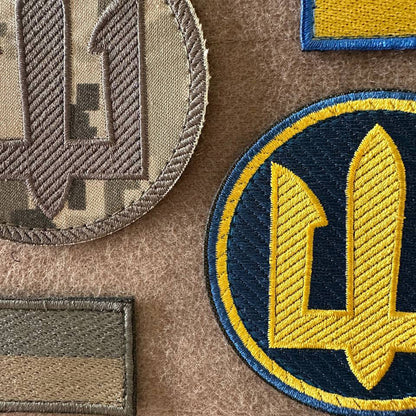 Ukrainian Morale Patches Marines of Ukraine Tactical Badge Hook Set * 4 pcs