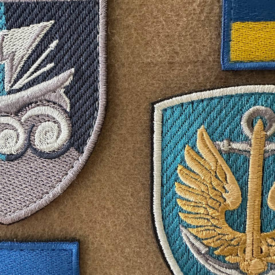 Ukrainian Unit Morale Patch 36th Separate Marine Brigade Badge Hook * 4 pcs