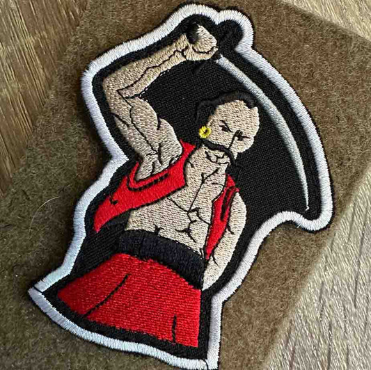 Ukrainian Morale Patch "Zaporozhian Cossack" Hook and Loop Backing Textile