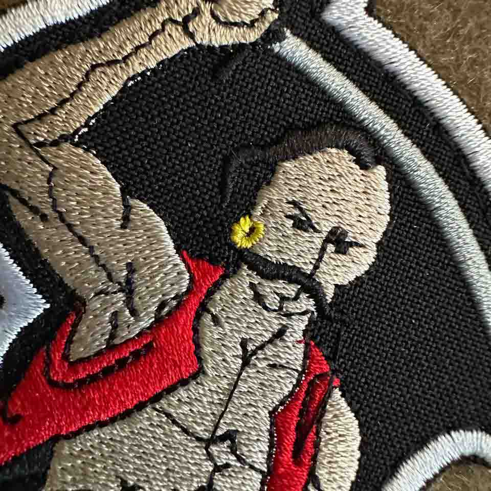 Ukrainian Morale Patch "Zaporozhian Cossack" Hook and Loop Backing Textile