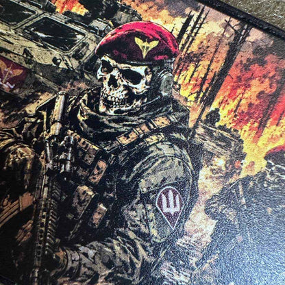 Ukrainian Morale Patch "Forest shadows - Airborne Troops" Chevron PVC