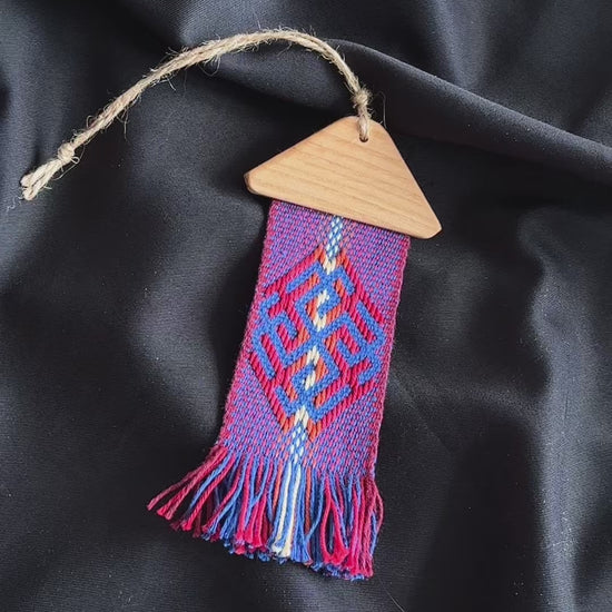 "Ancestral Guard" – Handwoven Slavic Ornament Hanging Talisman