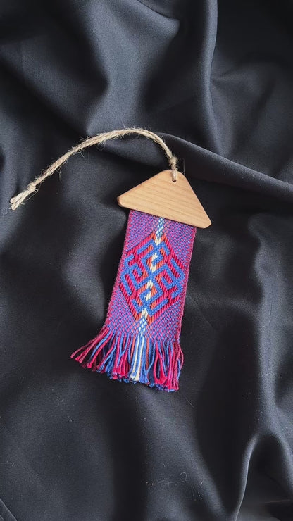 "Ancestral Guard" – Handwoven Slavic Ornament Hanging Talisman