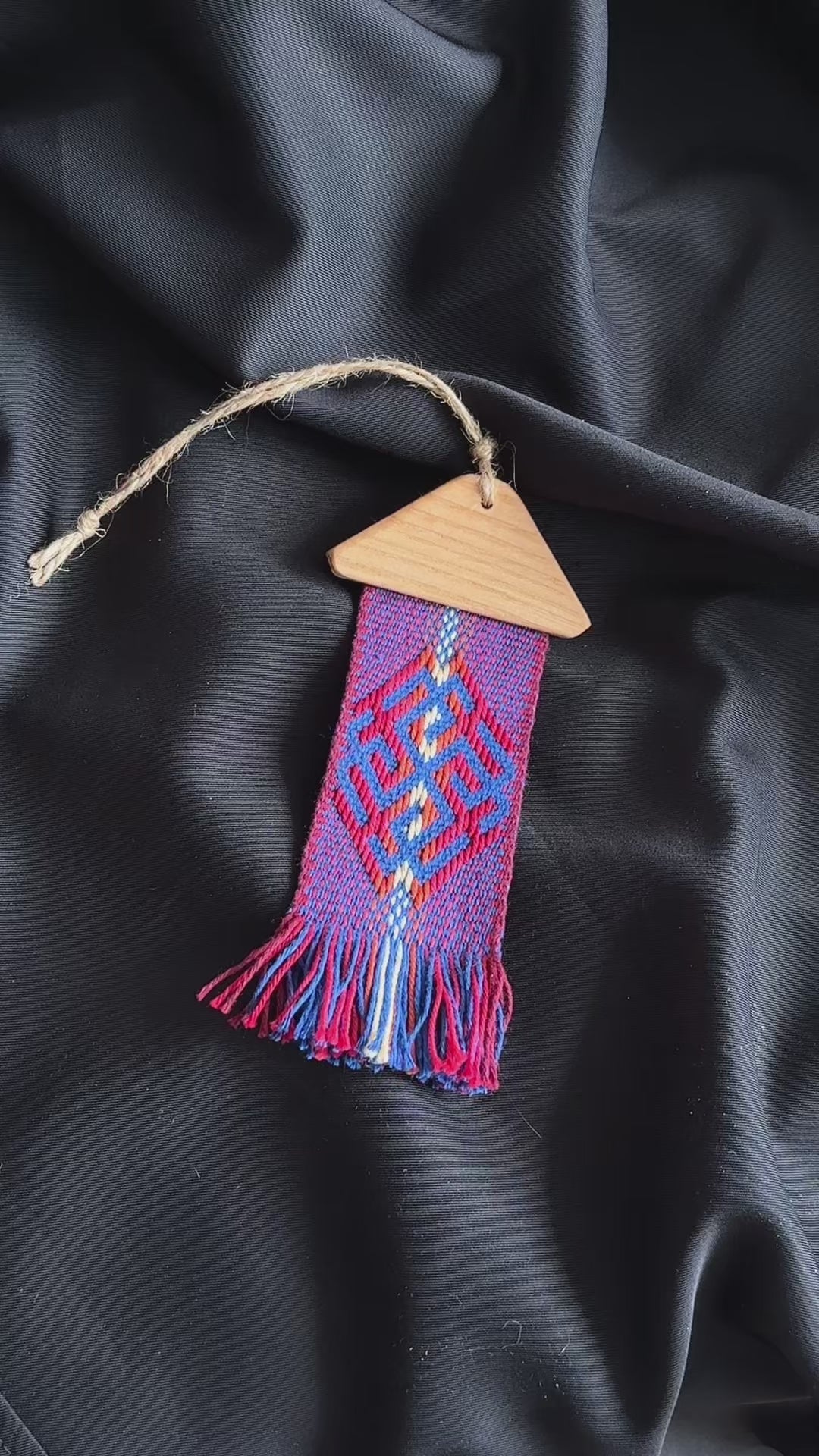 "Ancestral Guard" – Handwoven Slavic Ornament Hanging Talisman