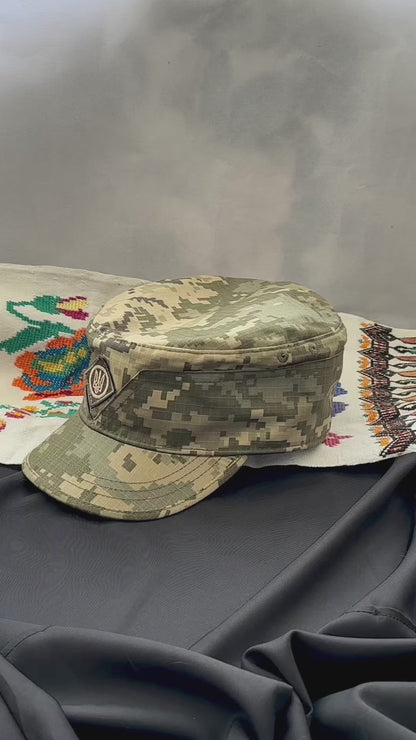 Ukrainian Army Cap Pixel MM Mazepinka with Badge Trident of Ukraine