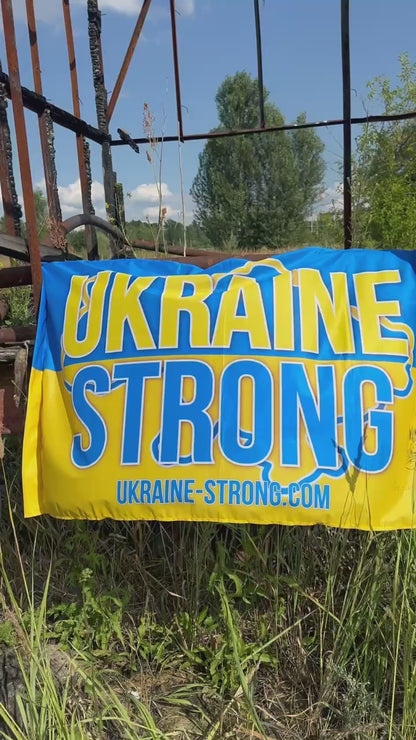 Drapeau ukrainien de la République autonome de Crimée « La Crimée, c'est l'Ukraine » (deux tailles)