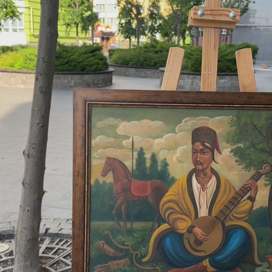 Ukrainian_Painting_Oil_on_Canvas_Cossack_Mamai_1