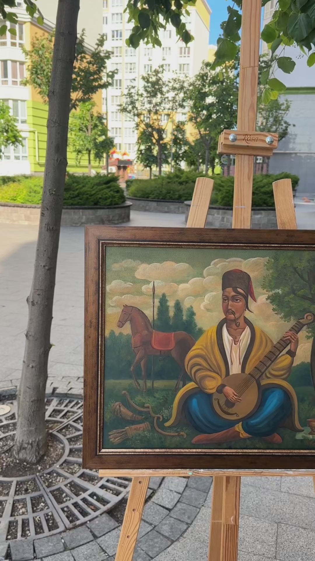 Ukrainian_Painting_Oil_on_Canvas_Cossack_Mamai_1