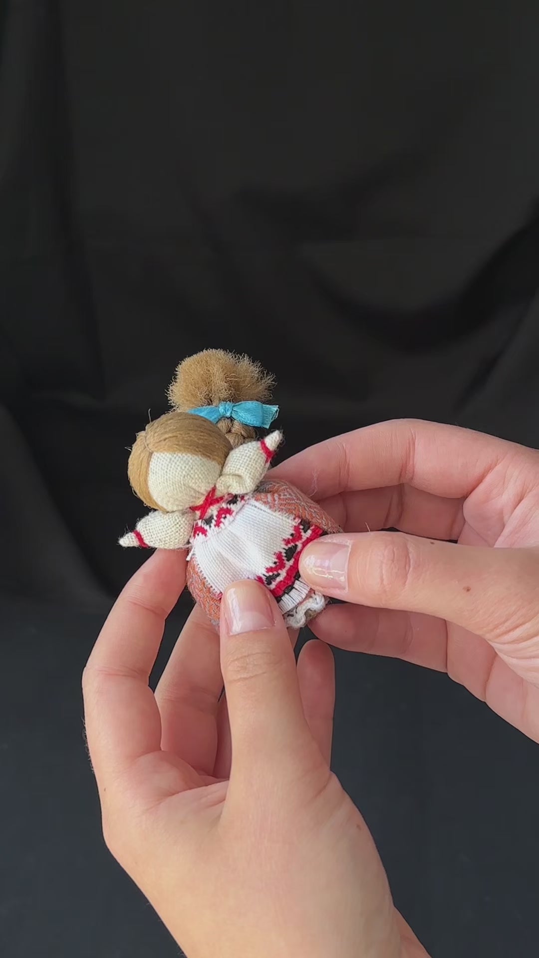 Ukrainian Authors Motanka Traditional Doll-Amulet "Women's Happiness" 70 mm (2.7 in)