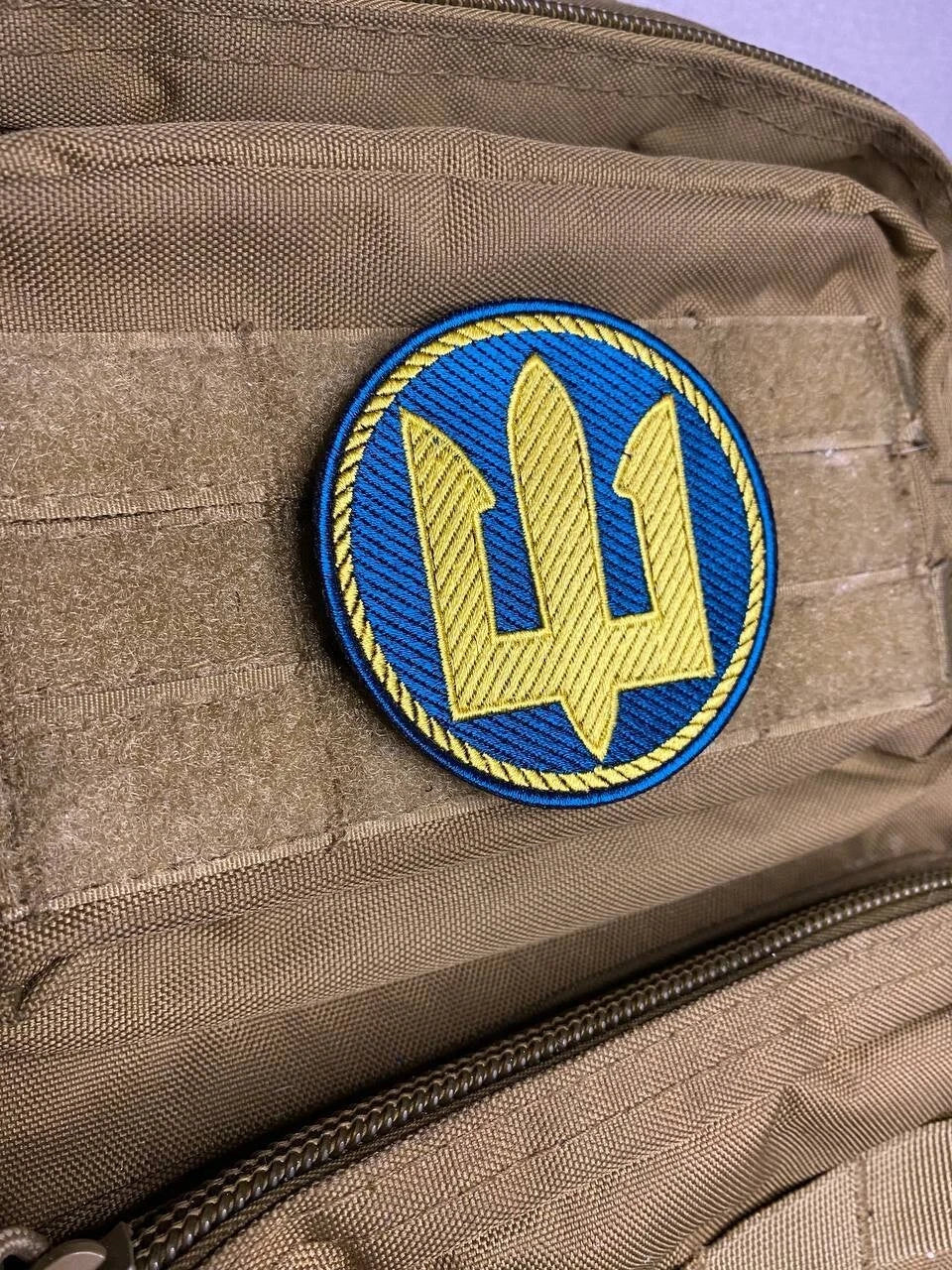 Ukrainischer Morale Patch Marines of Ukraine Tactical Badge Klett PVC 3 D