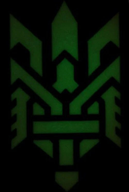 Ukrainian Morale Patch Trident Laser Cut Vertical Coyote Tactical Badge Hook