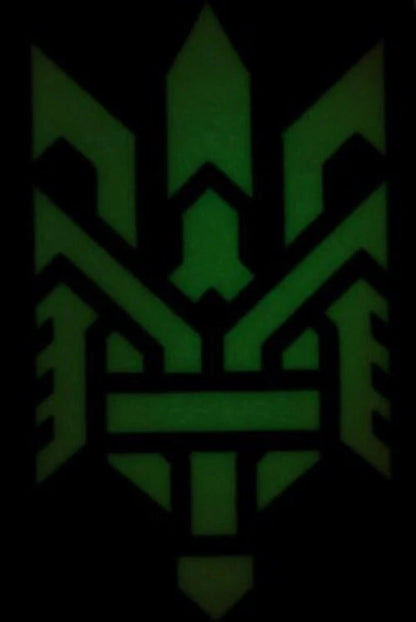 Ukrainian Morale Patch Trident Laser Cut Vertical Coyote Tactical Badge Hook