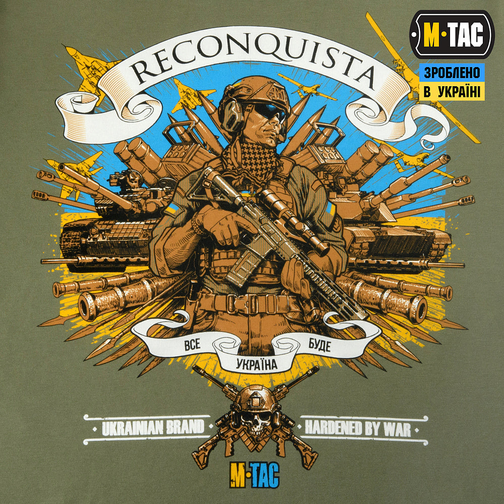 T-shirt noir ukrainien orné du trident blanc, emblème national de l'Ukraine.